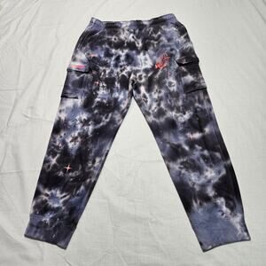 Nike Men's Tie Dye Standard Fit Sneaker Length Joggers Purple FB9041-410 XXL
